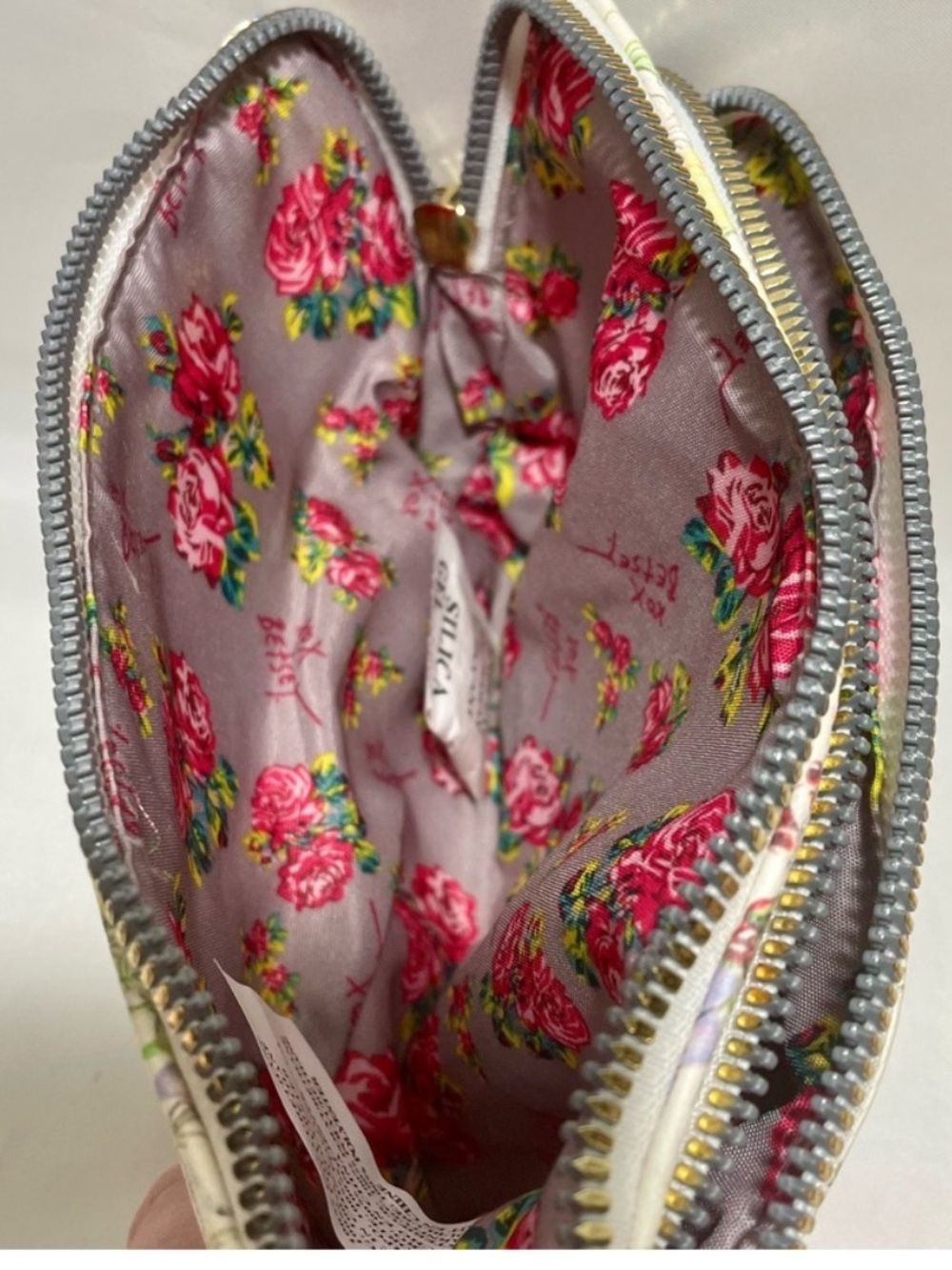 Betsey Johnson floral double zip wristlet clutch NWT - Picture 9 of 16